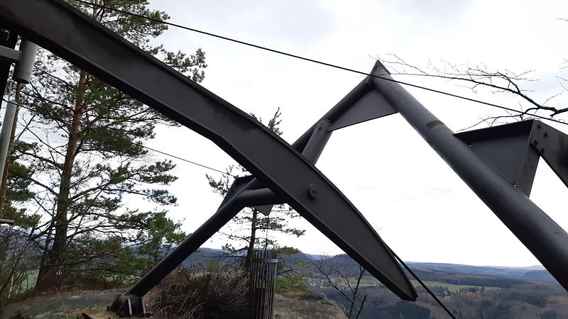 Materialseilbahn für Lastentransport nach DGUV